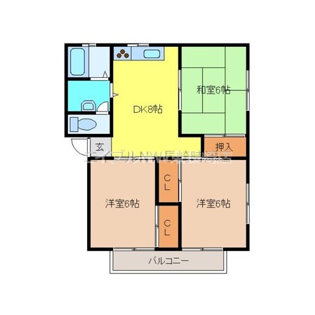 道ノ尾駅 徒歩51分 2階の物件間取画像